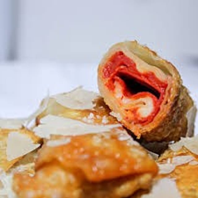 Pepperoni & Mozz Egg Rolls.