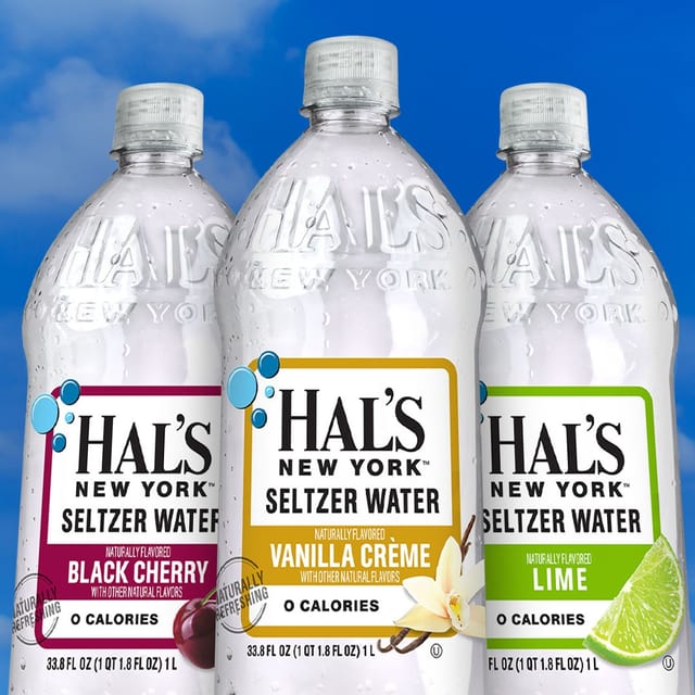 Hal's Seltzer Water.