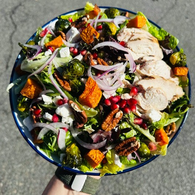 WEEKLY BUTTERNUT & BRUSSELS SALAD (GF).