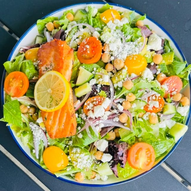 WEEKLY SUMMER SALMON SALAD (GF).