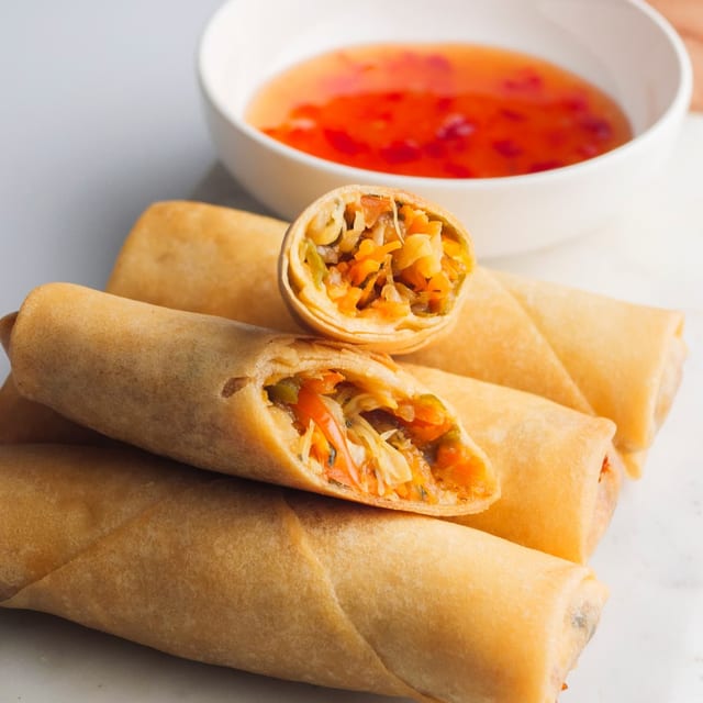 Vegetable Spring Rolls.