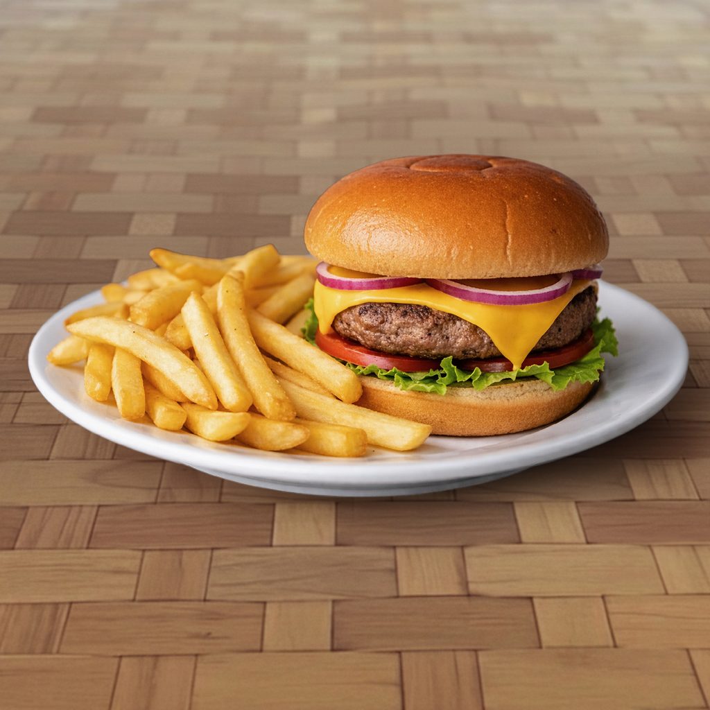 1/2lb All Beef Hamburger.