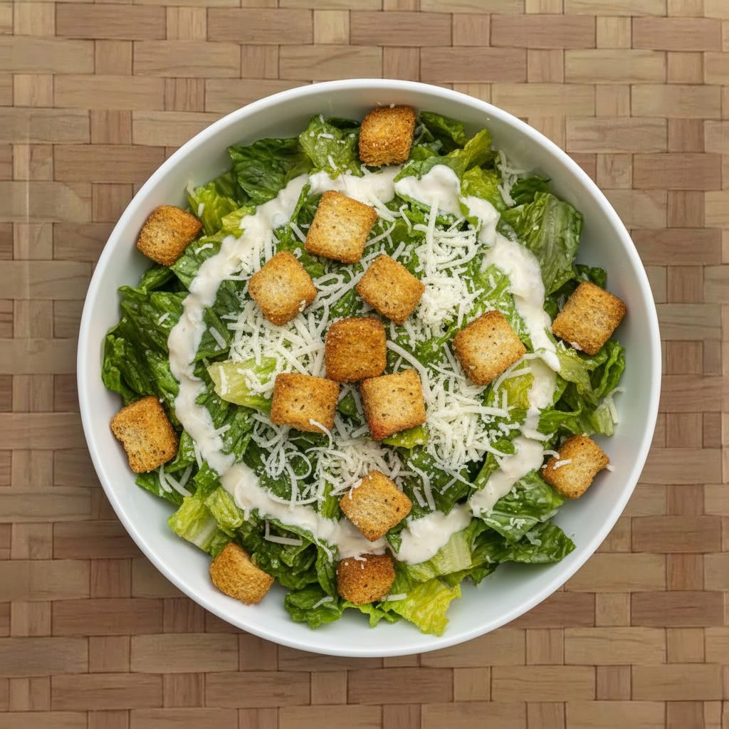 Traditional Caesar Salad.