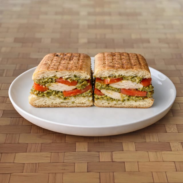 Grilled Chicken Pesto Panini.