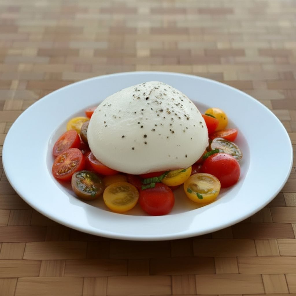 Burrata & Tomato Salad.