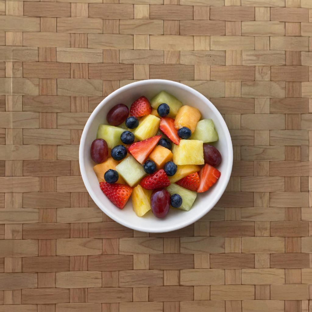 Fresh Seasonal Fruit Salad.