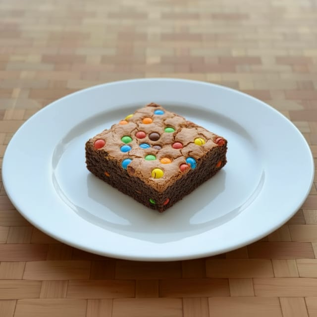 M & M Brownie.