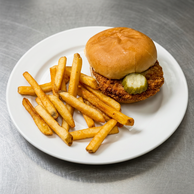 Kiddo's Crispy Chicken Sandwich.