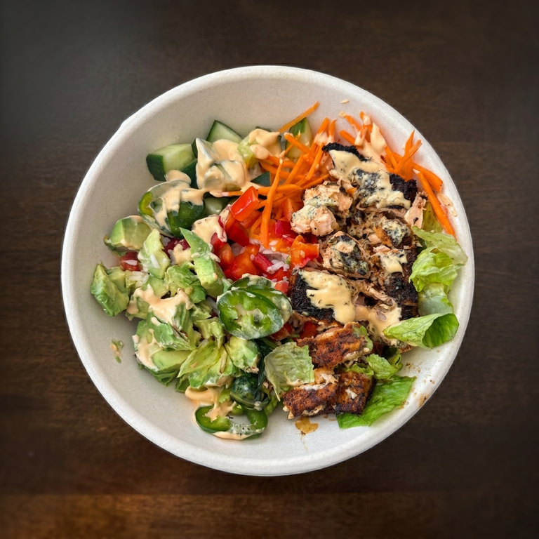 Our signature salmon bowl